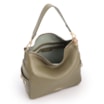 Bolsa Hobo Grande Couro Verde Pedras Laterais - imagem 4