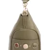 Bolsa Hobo Grande Couro Verde Pedras Laterais - imagem 7