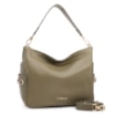 Bolsa Hobo Grande Couro Verde Pedras Laterais - imagem 2