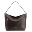 Bolsa Hobo Grande Marrom Couro Zíper Lateral - imagem 1