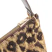 Bolsa Hobo Jacquard Onça/ Couro Marrom Escuro - imagem 6