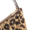 Bolsa Hobo Jacquard Onça/ Couro Marrom Escuro - imagem 6