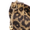 Bolsa Hobo Jacquard Onça/ Couro Marrom Escuro - imagem 9