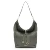 Bolsa Hobo Laser Cut Couro Camurça/Couro Verde - imagem 1