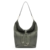 Bolsa Hobo Laser Cut Couro Camurça/Couro Verde - imagem 1