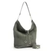 Bolsa Hobo Laser Cut Couro Camurça/Couro Verde - imagem 2