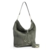 Bolsa Hobo Laser Cut Couro Camurça/Couro Verde - imagem 2