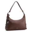  Bolsa Hobo Marrom Média Couro Pingente Monograma - imagem 3