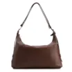  Bolsa Hobo Marrom Média Couro Pingente Monograma - imagem 4