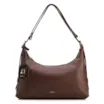  Bolsa Hobo Marrom Média Couro Pingente Monograma - imagem 1