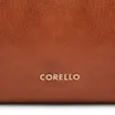 Bolsa Hobo Média Couro Marrom Claro Argolas Douradas Laterais - imagem 6