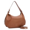 Bolsa Hobo Média Couro Marrom Claro Pingente Lateral - imagem 2