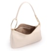 Bolsa Hobo Média Couro Off White Argolas Douradas Laterais - imagem 4