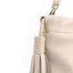 Bolsa Hobo Média Couro Off White Barbicachos Laterais - imagem 5