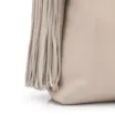 Bolsa Hobo Média Couro Off White Barbicachos Laterais - imagem 6