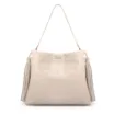 Bolsa Hobo Média Couro Off White Barbicachos Laterais - imagem 1