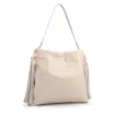 Bolsa Hobo Média Couro Off White Barbicachos Laterais - imagem 2
