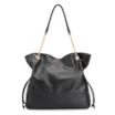 Bolsa Hobo Patchwork Couro Preto/Patchwork Preto - imagem 4