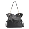 Bolsa Hobo Patchwork Couro Preto/Patchwork Preto - imagem 4