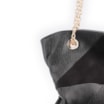 Bolsa Hobo Patchwork Couro Preto/Patchwork Preto - imagem 6