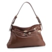 Bolsa Hobo Pequena Couro Marrom Bucket Pedras - imagem 2