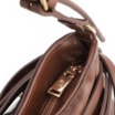 Bolsa Hobo Pequena Couro Marrom Bucket Pedras - imagem 5