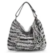 Bolsa Hobo Preto/Branco - imagem 1