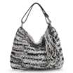 Bolsa Hobo Preto/Branco - imagem 1