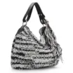 Bolsa Hobo Preto/Branco - imagem 2