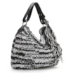 Bolsa Hobo Preto/Branco - imagem 2