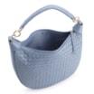 Bolsa Hobo Tressê Couro Azul - imagem 4