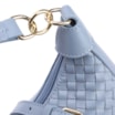 Bolsa Hobo Tressê Couro Azul - imagem 5