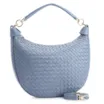 Bolsa Hobo Tressê Couro Azul - imagem 2