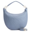 Bolsa Hobo Tressê Couro Azul - imagem 2
