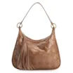 Bolsa Hobo Tressê Couro Marrom - imagem 1