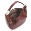 Bolsa Hobo Tressê Couro Marrom - imagem 4