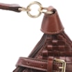 Bolsa Hobo Tressê Couro Marrom - imagem 5