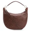 Bolsa Hobo Tressê Couro Marrom - imagem 1
