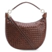 Bolsa Hobo Tressê Couro Marrom - imagem 1