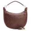 Bolsa Hobo Tressê Couro Marrom - imagem 2