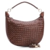 Bolsa Hobo Tressê Couro Marrom - imagem 2