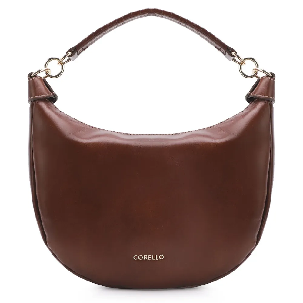 Bolsa Hobo Tressê Couro Marrom - imagem 3