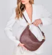 Bolsa Hobo Tressê Couro Marrom - imagem 8