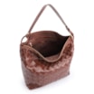 Bolsa Hobo Tressê Couro Marrom - imagem 5