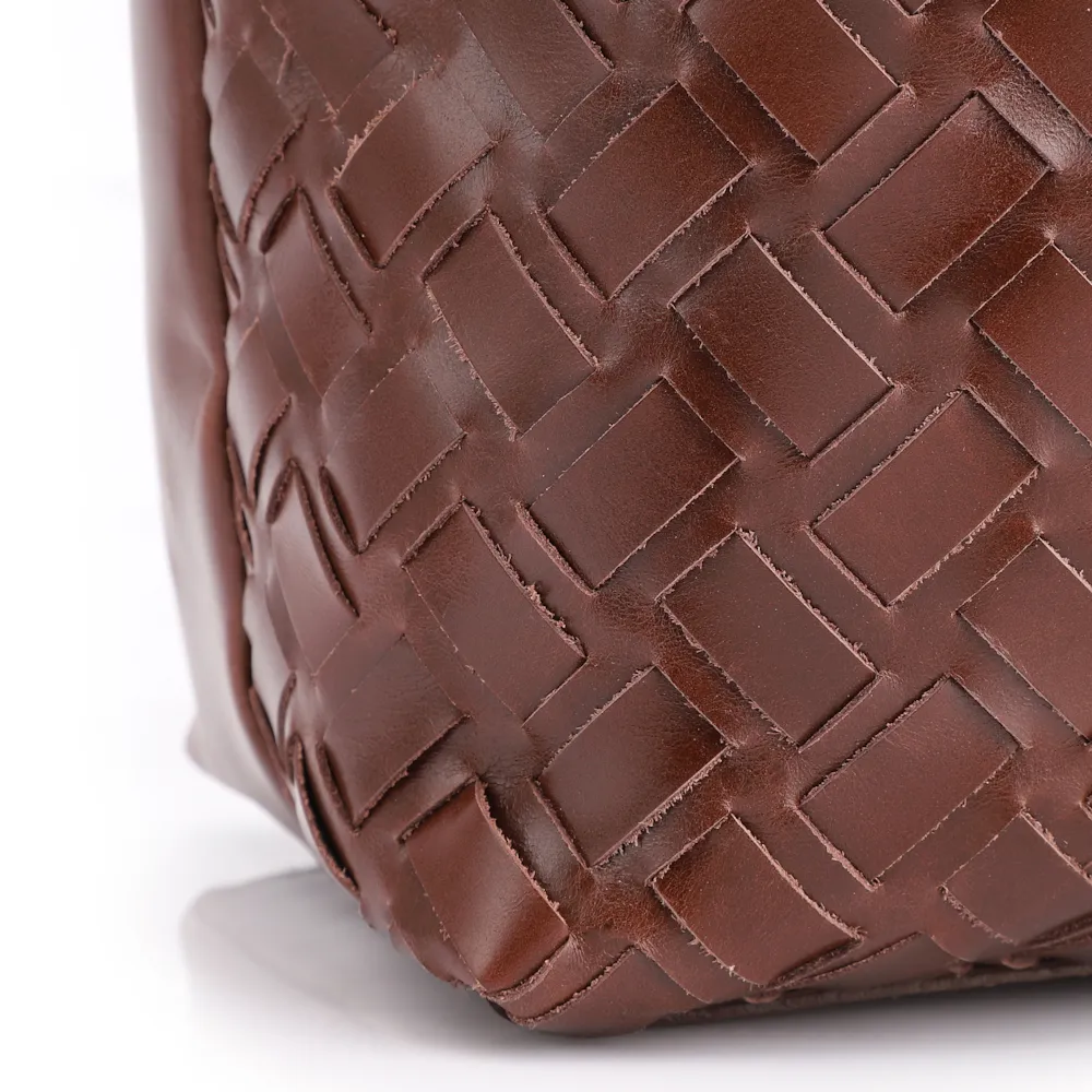 Bolsa Hobo Tressê Couro Marrom - imagem 9