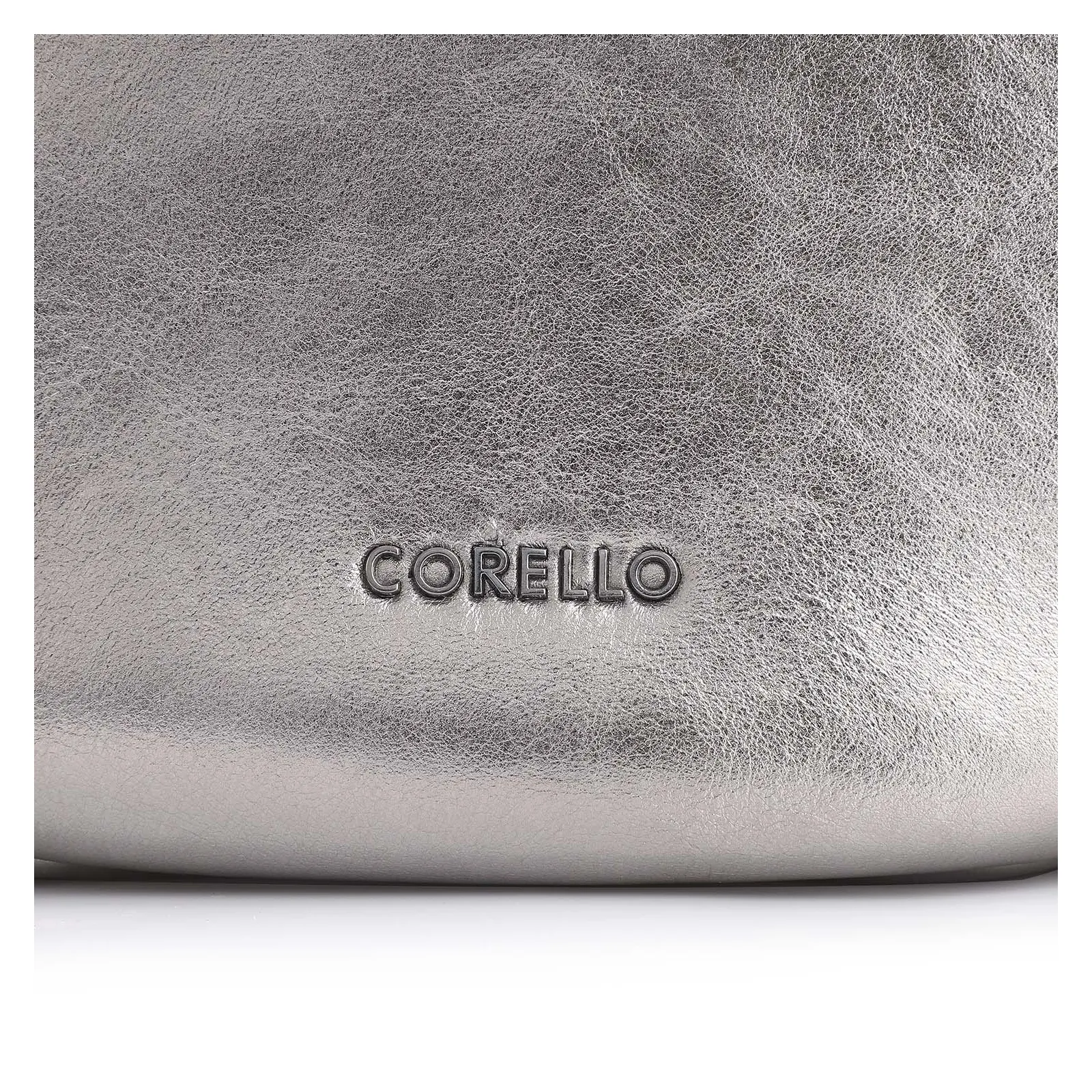 Bolsa Hobo Tressê Couro Prata