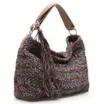 Bolsa Hobo Trico Caramelo/Amora/Azul Pacifico - imagem 2