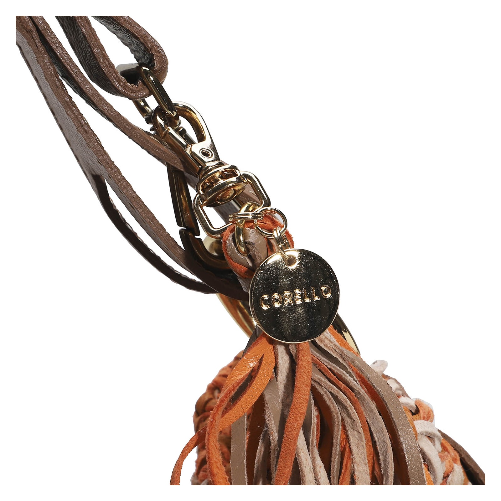 Bolsa Hobo Tricô Laranja Mescla