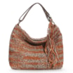 Bolsa Hobo Tricô Laranja Mescla - imagem 1