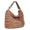 Bolsa Hobo Tricô Laranja Mescla - imagem 2